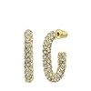 Goudkleurige bijoux oorbellen met steentjes (1065486)