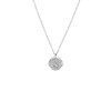 Zilverkleurige bijoux ketting munt (1065515)