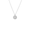 Zilverkleurige bijoux ketting weegschaal (1065540)