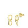 Ohrringe für Damen, 375 Gold, doppelte Büroklammer (1066072)