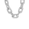 Silberfarbene Bijoux-Halskette, grobes Kettenglied (1064274)
