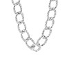 Silberfarbene Bijoux-Halskette, grobes Gourmetglied (1064278)