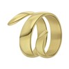 Gerecycled stalen 18 karaat goldplated ring Rosamonde (1064332)