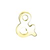 Gerecycled stalen goldplated charm & (1064786)