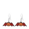 Halloween oorbellen met hanger vleermuis (1064814)