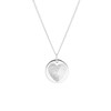 Zilveren ketting&hanger vingerafdruk hart (1064935)