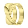 Stalen 18 karaat goldplated ring Trinette (1064330)