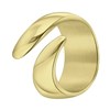 Gerecycleerd stalen 18 karaat goldplated ring paulette (1064333)