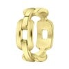 Stalen 18 karaat goldplated ring Odila (1064427)