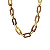 Goldfarbene Bijoux-Halskette, braune Gourmetglieder (1066287)