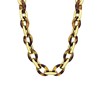Goldfarbene Bijoux-Halskette, Leopardenmuster, Gourmetglieder (1066301)