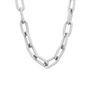 Zilverkleurige bijoux ketting chunk (1066315)