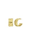 Goudkleurige bijoux brede oorringen (1066345)