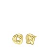 Goudkleurige bijoux oorknoppen met knoop (1066383)