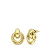 Goudkleurige bijoux oorbellen rond  (1066385)