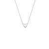 Halskette, recyceltes Silber, Herz (1066468)