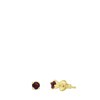 Tiny Tips, vergoldete Edelstahlohrringe, Zirkonia in Lila (1067338)