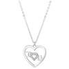 Zilveren ketting hart (1024078)