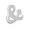 Zilveren hanger ampersand met zirkonia (1024543)