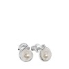 Zilveren oorbellen met zoetwaterparel en zirkonia (1030684)