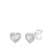 Zilveren oorbellen hart met zirkonia (1033691)