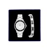 Gerecycled stalen set armband & regal horloge r46463-662 (1034867)