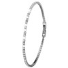 Silverplated armband white crystals (1036235)