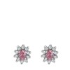 Zilveren oorbellen met pink zirkonia (1036597)