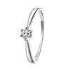 14K witgouden solitair ring met diamant (0,12ct.) (1037185)