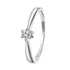 14K witgouden solitair ring met diamant (0,20ct.) (1037189)