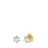 Geelgouden solitair oorbellen diamant (0,37ct.) (1037225)