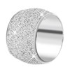 Stalen ring met silver mineral powder (1037354)