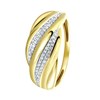 14 Karaat geelgouden ring met 56 diamanten 0,15ct (1037602)