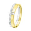 14 Karaat bicolor gouden ring 19 diamanten 0.15CT (1037781)