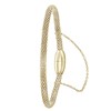 Gerecycled stalen armband mesh goldplated (1041143)