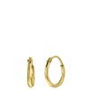 Silberne Ohrringe, vergoldet, 10 mm (1041400)