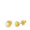 Silberne Ohrringe rund 5 mm vergoldet (1041596)