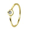 14 Karaat geelgouden ring met diamant 0,01ct (1042048)