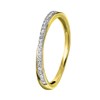14 Karaat geelgouden ring met 22 diamanten 0,09ct (1043137)