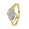 14 karaat geelgouden ring entourage 9 diamanten 0,08ct (1043151)