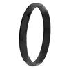 Gerecycleerd stalen armband bangle blackplated (1043345)