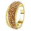 Ring aus Edelstahl vergoldet Light Colorado-Kristall (1043915)