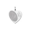 Zilveren hanger hart vingerafdruk 19x19 (1044747)