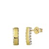 Goldplated oorbellen bar met zirkonia (1045150)