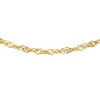 Halskette aus 375 Gold, Gourmet-Glieder, Diamantschliff (1047268)