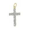 585 Gelbgold-Anhänger „Kreuz“ mit Kristall (1048492)
