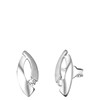 Zilveren oorbellen mat/glans met zirkonia (1048554)