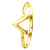 Zilveren ring V goldplated (1048829)