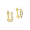 Ohrringe aus 375 Gold, oval, Zirkonia (1050455)