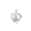Zilveren hanger graveerplaat hart (1052181)